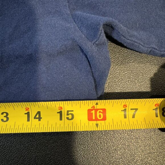 Jurassic World Raptor Blue Youth Medium Graphic Tee Navy Dinosaur T-Shirt - Picture 4 of 4